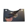 3D Bald Eagle Flying with Flag Printed Leather Tissue Box Cover Long Cute Tissue Box Holder Decorative Organizer for Bathroom Bedroom Office Car view 2
