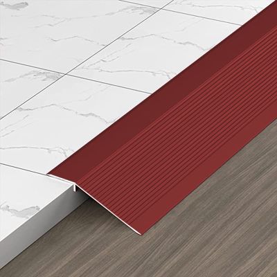 10cm Extra Wide Floor Transition Strip for Carpet to Wood Finishing Red 130cm Length Cuttable Threshold Door Bar