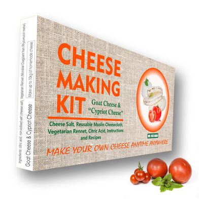 DIY Cheese Making Kit Make Cypriot Cheese, Mozzarella, Ricotta & More (At Least 4 Varieties)