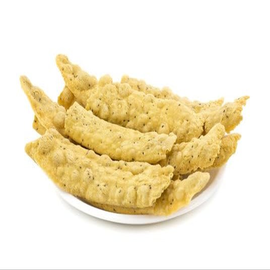 Lily's Present Crispy Lamba Gathiya (Fafda), Traditional Indian Breakfast, Made with gram Flour, Ready to eat , 1kg