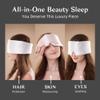 100% Mulberry Silk Sleep Mask Eye Mask for Man and Woman with Adjustable Headband Full Size Large Sleep Mask Blindfold for Total Blackout All Night Sleep Travel Nap Taupe (Grey) view 4