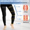 Ailaka Medical Compression Stockings for Women Men, Thigh High Footless 20-30mmHg Graduated Compression Socks with Silicone Band for Varicose Veins, Edema, Post-Surgery view 2