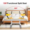 IUBGFTO Patient Lift Wheelchair,Transfer Chair Patient Lift for Home,Portable Transport Chair with Potty and Cushion,Patient Transfer Lift with 180 Split Seat view 4