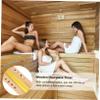 ABOOFAN Sauna Sand Timer 15 Minutes Wall-mounted Wooden Hourglass Timer for Bathroom and Sauna Room Use Yellow Sand view 4