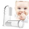 Healeved 2pcs Finger Toothbrush Oral Massager Boy Girl Teething Brush for Teeth Cleaning for Oral Care Routine view 1