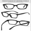 Lanomi Fashion Rectangle Blue Light Blocking Glasses with Photochromic Grey Lens Women Mens Colorful Frame Eyeglasses Sun Eyewear Black Frame Glasses 0 view 3