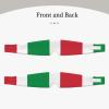 Italian Flag Unisex Side Sleeping Headband, Sleeping Eye Mask and Ear Muffs, (26.8 * 4.3 inches), Indoor and Outdoor Travel Yoga Adjustable Comfort Eye and Ear Muffs, view 2