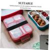 HOLIDYOYO 4pcs Black Nylon Elastic Bento Box Bands Tie Down Straps Reusable Lunch Box Cinch Bands and Luggage for Outdoors and Picnic Use view 3