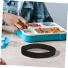HOLIDYOYO 4pcs Black Nylon Elastic Bento Box Bands Tie Down Straps Reusable Lunch Box Cinch Bands and Luggage for Outdoors and Picnic Use view 4