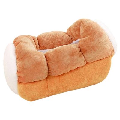 1pc Tissue Box Bread Toast Plush Storage Case suitable for home and car etc.