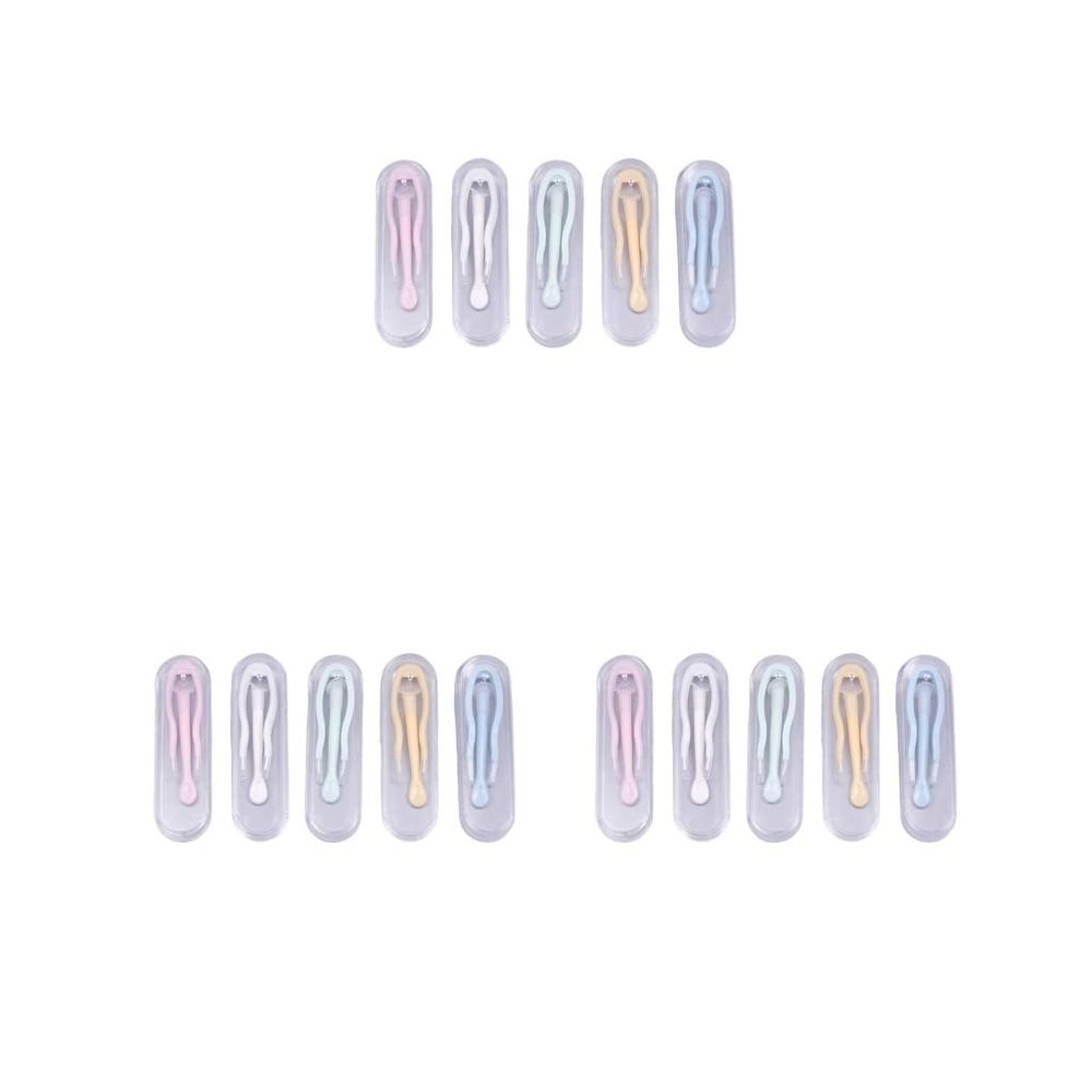 3 Set Contacts Lenses Tweezer Portable Professional Bedroom Bathroom Replacement Inserter Remover with Storage Box Color Random