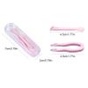 3 Set Contacts Lenses Tweezer Portable Professional Bedroom Bathroom Replacement Inserter Remover with Storage Box Color Random view 2