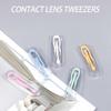 3 Set Contacts Lenses Tweezer Portable Professional Bedroom Bathroom Replacement Inserter Remover with Storage Box Color Random view 4
