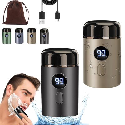 2025 New Mini Carry-On Electric Shaver, Digital Portable Shaver, Waterproof 3D Micro Float Shaver, Mini Shavers for Men Travel Razor (2PCS Mix-5)