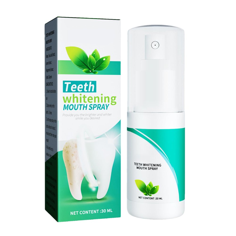 Tooth Cleaning Spray,30ml Tooth Brightening Spray,Stain Yellow Teeth