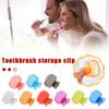 2 Pcs Toothbrush Covers Head Cap, Plastic Toothbrush Head Cover Toothbrush Cover for Traveling, Toothbrush Case Toothbrush Protector Electric Toothbrush Head Cover Toothbrush Cap (Clear) view 2