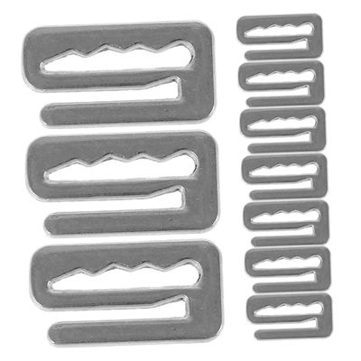 Gogogmee 10pcs Metal G Shape Buckles for Hairdressing Capes, Zinc Alloy Belt Sliders with Sturdy and Reliable Design, Silver Color, for Barber Shops and Home Haircuts