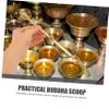 DECHOUS Hawan Tibet Pouring Ghee Spoon for Brass Oblations Offering Carved Intricately Ethnic Antique Style Removal for Rituals and Ash view 4