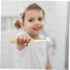 GOOHOCHY Kids Manual Toothbrush with Non-Slip Handle and Supple Bristles for Gentle Teeth Cleaning, Includes Storage Bucket, Yellow Cartoon Design Suitable for Children Aged 2-12 view 4