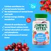 Chewy Vites Adult Bone Support 50 Vitamin Gummies, 400mg Calcium Gummies with 20 mcg Vitamin D3, for Bones, Teeth & Muscle Function, 2-a-Day, Vegan, Mix of Wild Cherry and Strawberry Flavour view 4