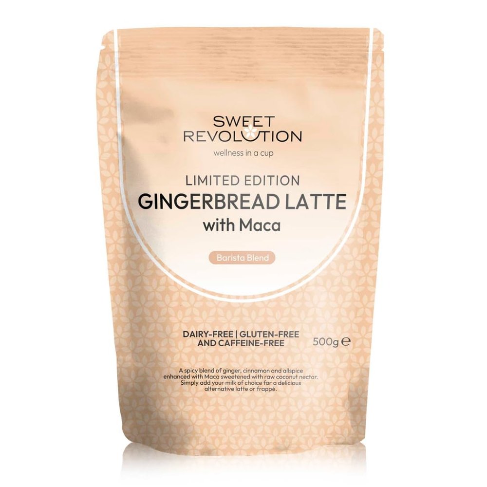 Organic Gingerbread Latte with Maca Barista Blend (2 x 500g) Catering Pack. Caffeine Free, Gluten Free, Dairy Free, Refined Sugar-Free.