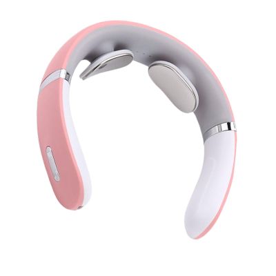 Neck Massager Neck Massager with Heat Electric Neck Massager with Electrode Pads Portable & Rechargeable Cordless Cervical Pad 16 Strengths and 5 Different Modes, for Men and Women