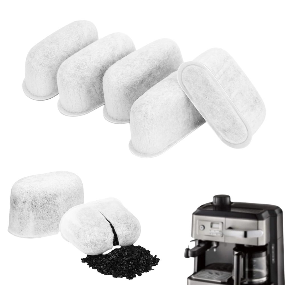7313285779 Compatible with Delonghi Coffee Maker Filter Replacement-Activated Charcoal Coffee Maker Filter Replacement (5 Pcs)