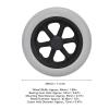 12in PU Wheelchair Caster Front Rear Caster Tire Replacement Wheels for Wheelchair view 2