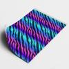 Vibrant Rainbow Zebra Animal Skin Fur Diagonal Stripes Wrap Around Print A4 Edible Paper Icing Sheet Cake Topper Side Ribbon Border Decor for Personalised Themed Decorations view 3