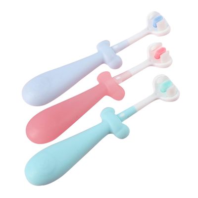 ARTSEWPLY 3pcs Boy Girl Toothbrush Soft Bristles Toothbrush for Cute Non-Slip Handle for Boy Girl Gentle Oral Care for Boys and Girls