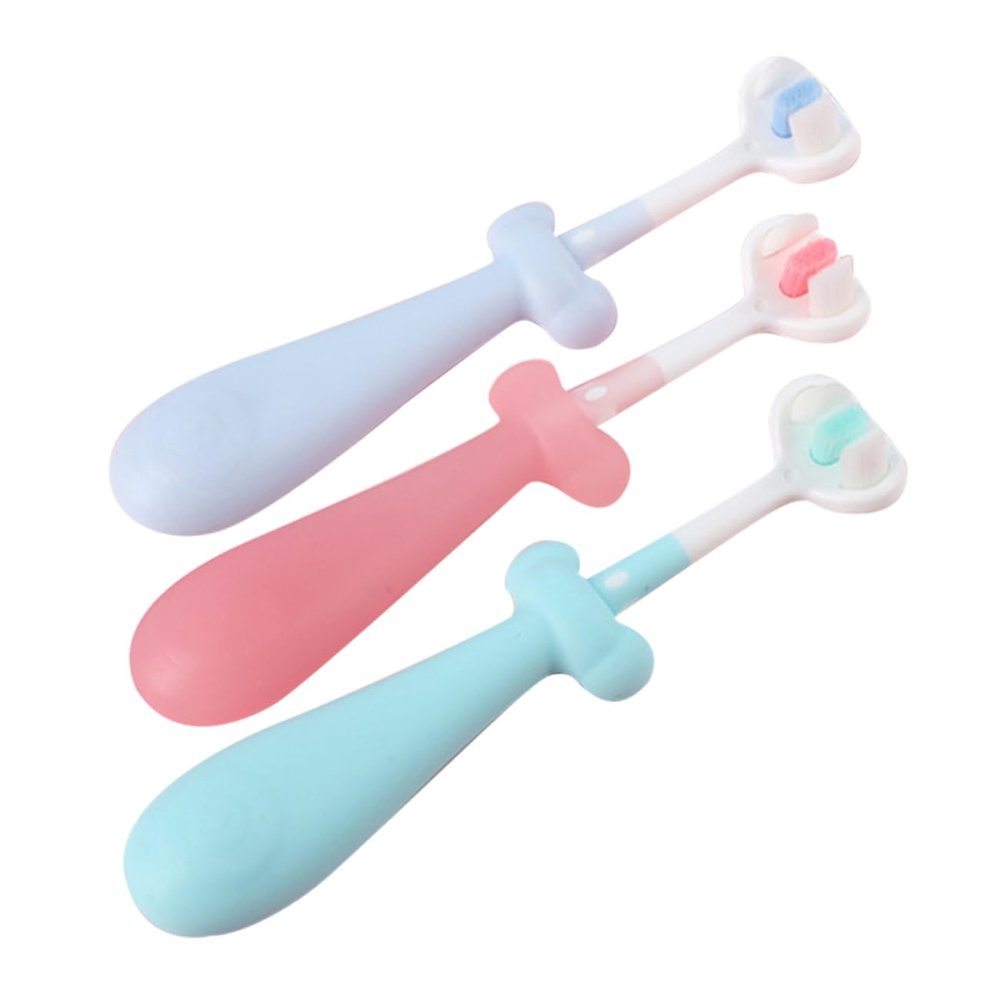 ARTSEWPLY 3pcs Boy Girl Toothbrush Soft Bristles Toothbrush for Cute Non-Slip Handle for Boy Girl Gentle Oral Care for Boys and Girls