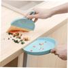 Healeved 8sets Small Broom Set Multi-Function Dustpan Portable Dust Pan and Desktop Broom for Indoor Cleaning Soft Bristle Sweeping Brush view 3