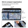 Wheelchair Side Bag with Cup Holder, Stretchable Walker and Wheelchair Pouch, Water-Resistant Hand-Free Carry Pouch Storage Bag for Universal Wheelchairs Rollator Walker Accessories view 2