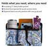 Wheelchair Side Bag with Cup Holder, Stretchable Walker and Wheelchair Pouch, Water-Resistant Hand-Free Carry Pouch Storage Bag for Universal Wheelchairs Rollator Walker Accessories view 3