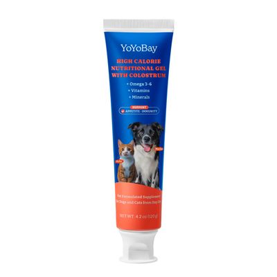 YoYoBay Bovine Colostrum Nutrical Gel for Dogs & Cats,Support Appetite