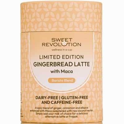 Sweet Revolution Gingerbread Latte with Maca Barista Blend (1 x 100g). Caffeine Free, Gluten Free, Dairy Free, Refined Sugar-Free.