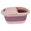 HAPINARY Portable Pink Foldable Foot Soak Bucket Plastic Basin for Home Use with Stable and Strong Design for Outdoor and Foot Massage Shops Relaxing Bath view 1