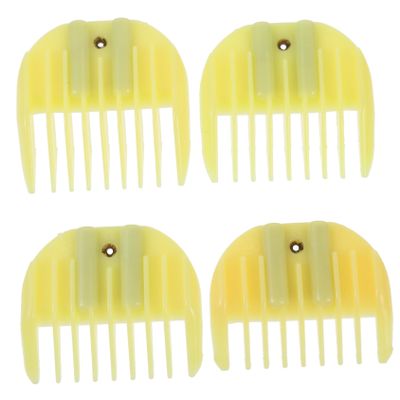 Beaupretty 4Pcs Professional Hair Trimmer Comb Set with Adjustable Guide for Precision Cutting and Styling ABS Barber Accessories for Hair Cutting and Trimming