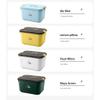 VDLLQYN, First Aid Kit Plastic First Aid Kit Medicine Storage Box Household Portable Handle Medical Medicine Storage Box 11.4/14.5 Inches First Aid Kits,First Aid Box(Green,S) view 3
