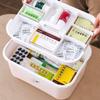 VDLLQYN, First Aid Kit Plastic First Aid Kit Medicine Storage Box Household Portable Handle Medical Medicine Storage Box 11.4/14.5 Inches First Aid Kits,First Aid Box(Green,S) view 4