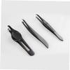 Beaupretty Facial Eyebrow Tool Mini Eyebrow Tweezers Grooming Kit Black Tint Makeup Tool Clip Tweezers view 4