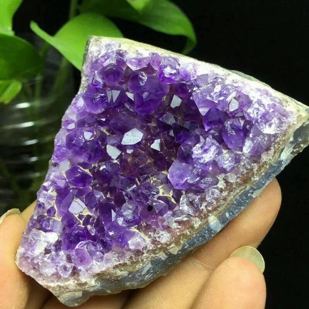 100-150g AAA Natural Quartz Amethyst Cluster Geode Druzy Crystal Mineral