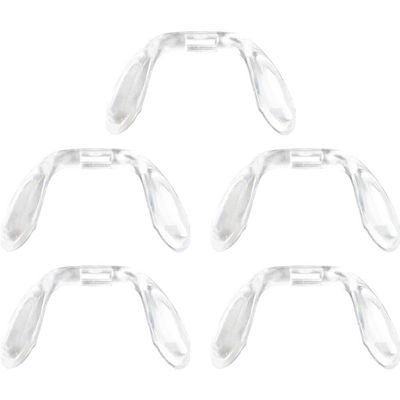 Casiler 5pcs Eyeglass Nose Pads, U Shape Style Connected Nose Octagonal Eyeglasses Soft Nose Pads Anti-slip Nose Pads Insert on Nose Pad