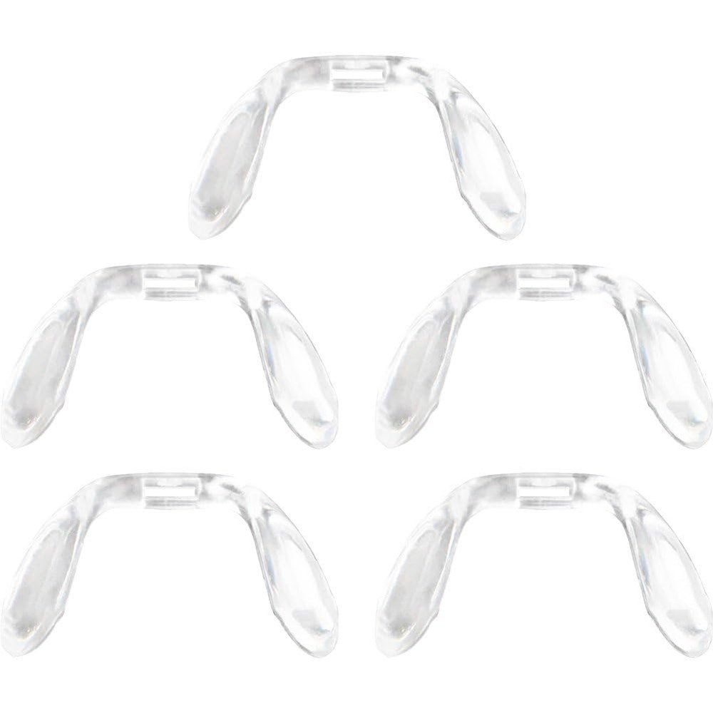 Casiler 5pcs Eyeglass Nose Pads, U Shape Style Connected Nose Octagonal Eyeglasses Soft Nose Pads Anti-slip Nose Pads Insert on Nose Pad