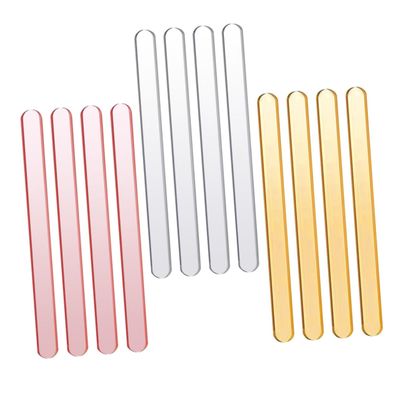 LALAFINA Ice Cream Sticks DIY Craft Sticks 30pcs Easy to Clean Acrylic Reusable Smooth Edges for Ice Pop and Cakesicle Making for Dessert Shop and Restaurant
