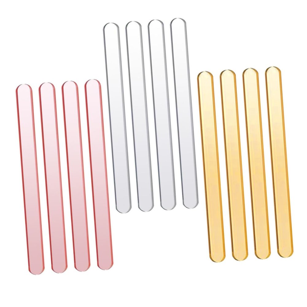 LALAFINA Ice Cream Sticks DIY Craft Sticks 30pcs Easy to Clean Acrylic Reusable Smooth Edges for Ice Pop and Cakesicle Making for Dessert Shop and Restaurant