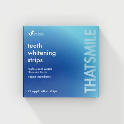 THATSMILE Professional Teeth whitening Strips, Vegan Formula, Fast Results, Enamel Safe - Pack of 42 Strips