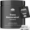 Trans Resveratrol 500mg Capsules | Pure Trans Resveratrol Supplements 500mg | Suitable for Vegans | Premium Grade | GMP Certified | Made in the UK by Hellenia view 1