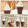 Alipis 2pcs Reusable Humidity Absorber Hanging Box for Wardrobe and Closet, Ice Cream Shape Dehumidifier Compact and Portable Design, Versatile Moisture Absorbers for Bookshelves view 3