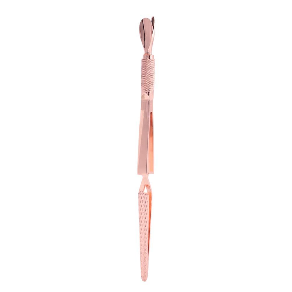 Nail Clips, Stainless Steel Nail Art Fixing Clips Nail Tweezers Nail Clamp Nail Shaping Nail Glue Removal Clamp Nail Pinching Manicure Shaping Clips (Rose Gold)